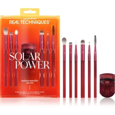Real Techniques Solar Power Metallic Eye Set zestaw pędzli do oczu 7 szt.