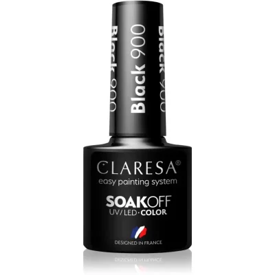 Claresa SoakOff UV/LED Color Black lakier hybrydowy do paznokci odcień 900 5 g