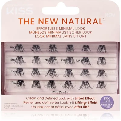 KISS The New Natural Effortless Minimal Look kępki rzęs bez węzełków Trio 02 24 szt.