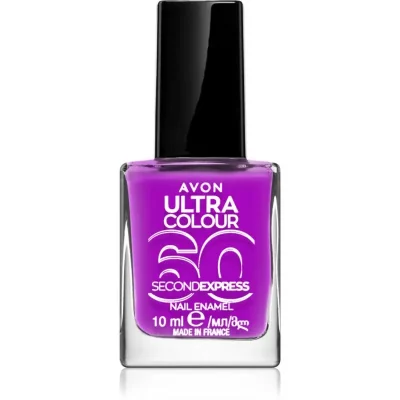 Avon Ultra Colour 60 Second Express szybkoschnący lakier do paznokci odcień Ultraviolet 10 ml