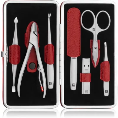 Zwilling Twinox Red zestaw do manicure
