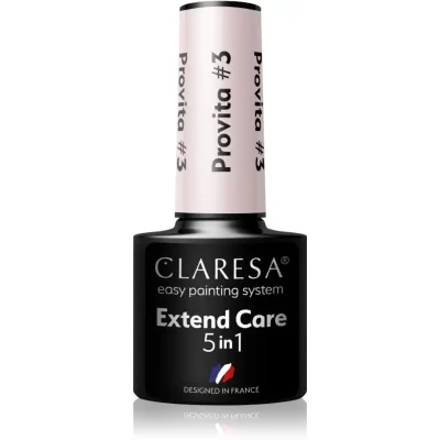 Claresa Extend Care 5 in 1 Provita baza do paznokci hybrydowych o działaniu regenerującym odcień #3 5 g