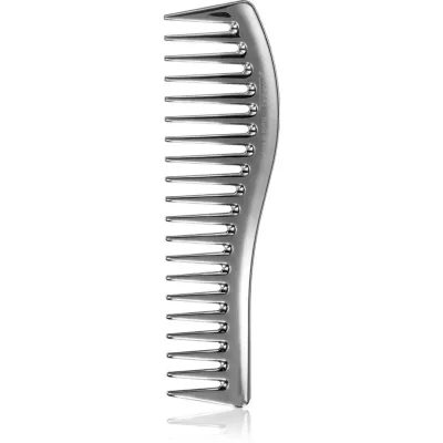 Janeke Chromium Line Wavy Comb for Gel Application pieptene de păr pentru aplicarea produselor cu textură de gel 18,5 x 5 cm 1 buc
