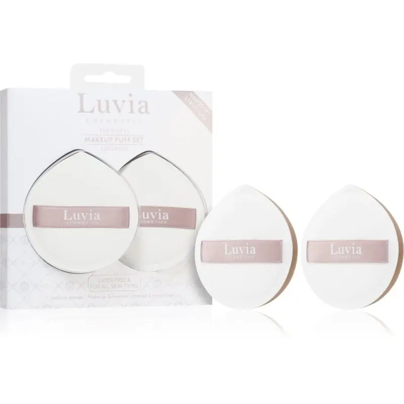 Luvia Cosmetics The Puffys Makeup Puff Set puf pentru pudra Elegance 2 buc