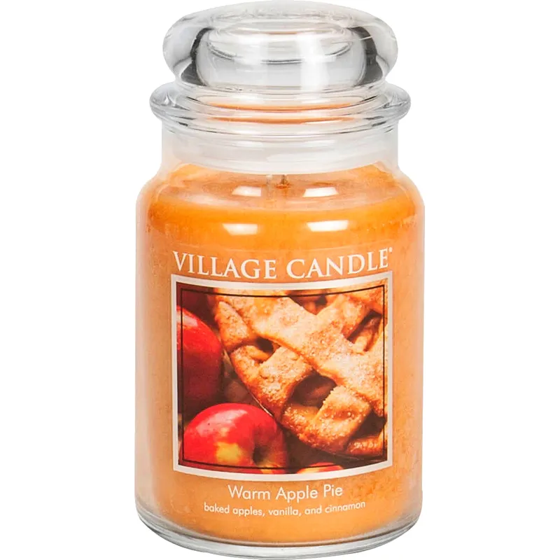 Village Candle Lumânare parfumată în sticlă Warm Apple Pie 602 g