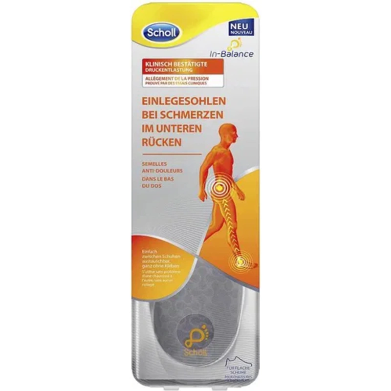 Scholl Branțuri ortopedice pentru pantofi In-Balance (Lower Back Insole) 1 pereche Medium