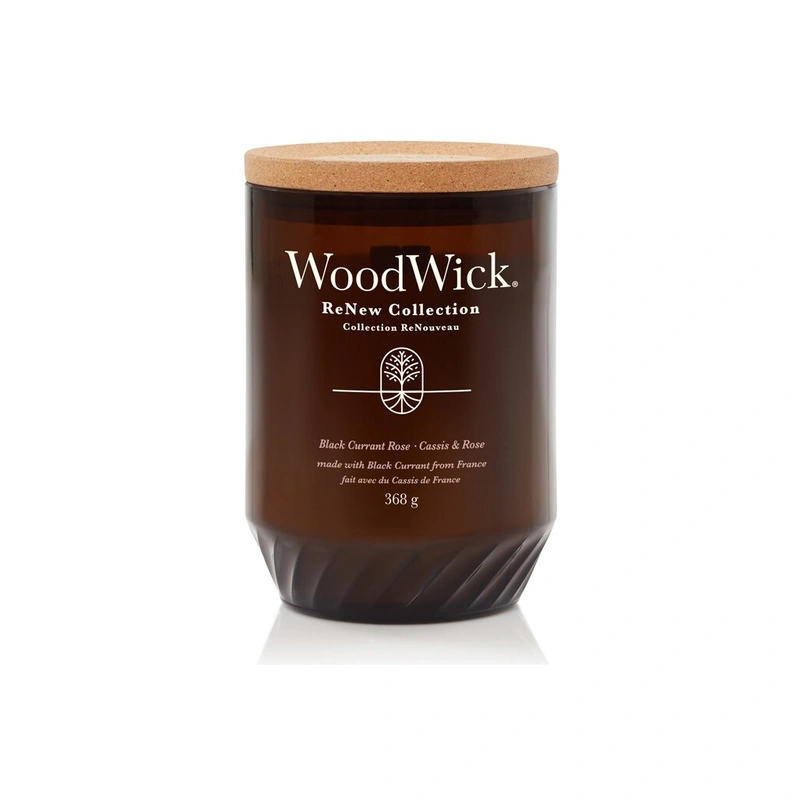 WoodWick Lumânare parfumată ReNew sticlă mare Black Currant & Rose 368 g