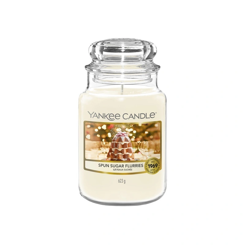 Yankee Candle Lumânare aromatică Classic mare Spun Sugar Flurries 623 g
