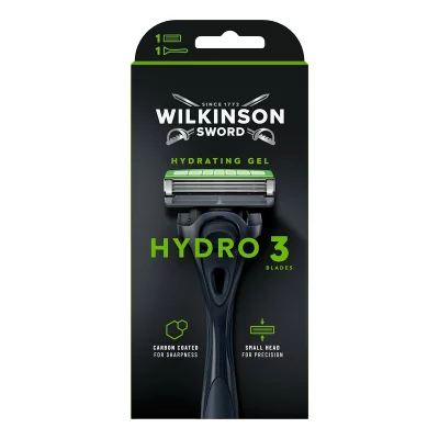 Wilkinson Sword Aparat de ras Hydro 3 Black Edition + 1 cap