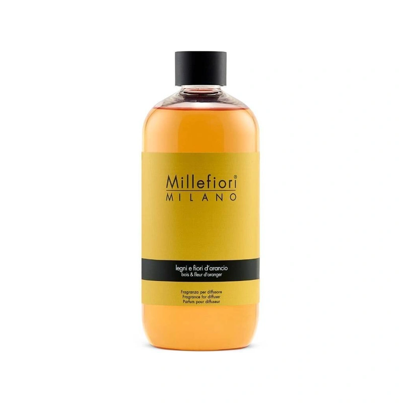 Millefiori Milano Rezervă de parfum pentru difuzorul de aromă Natural Legni E Fiori D'arancio 500 ml