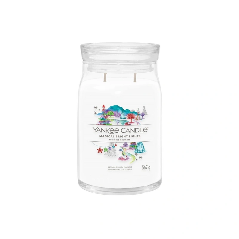 Yankee Candle Lumânare aromatică Signature în sticlă mare Magical Bright Lights 567 g