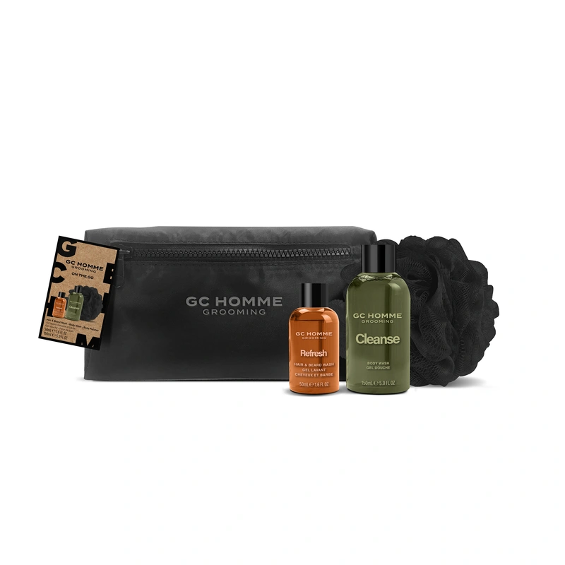 Grace Cole Set cadou de îngrijire corporală în punga cosmetică Mandarina, Bergamota & Rozmarin 3 buc