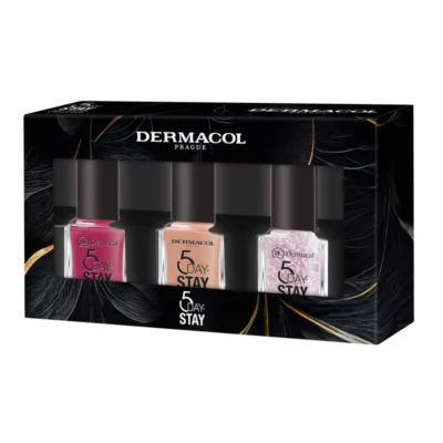 Dermacol Set lac de unghii 5 Days Stay 3 x 11 ml