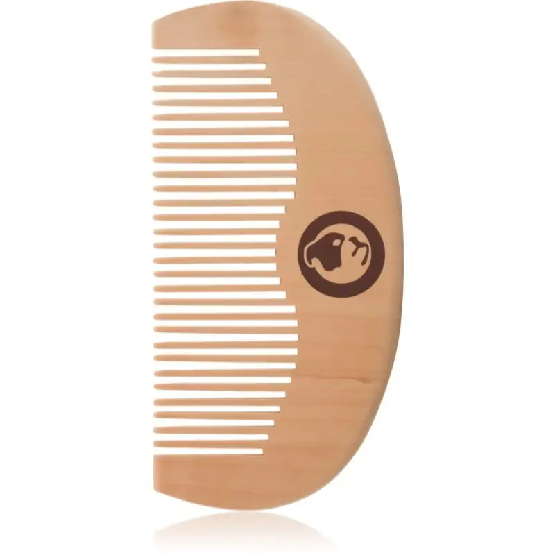 Bulldog Original Beard Comb pieptene din lemn pentru barba Peach Wood 10,4 cm 1 buc