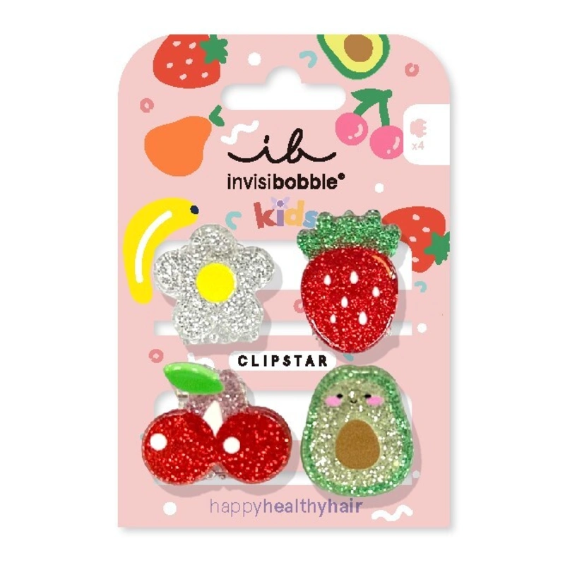 Invisibobble Cleme de păr Clipstar Frutti Fun 4 buc