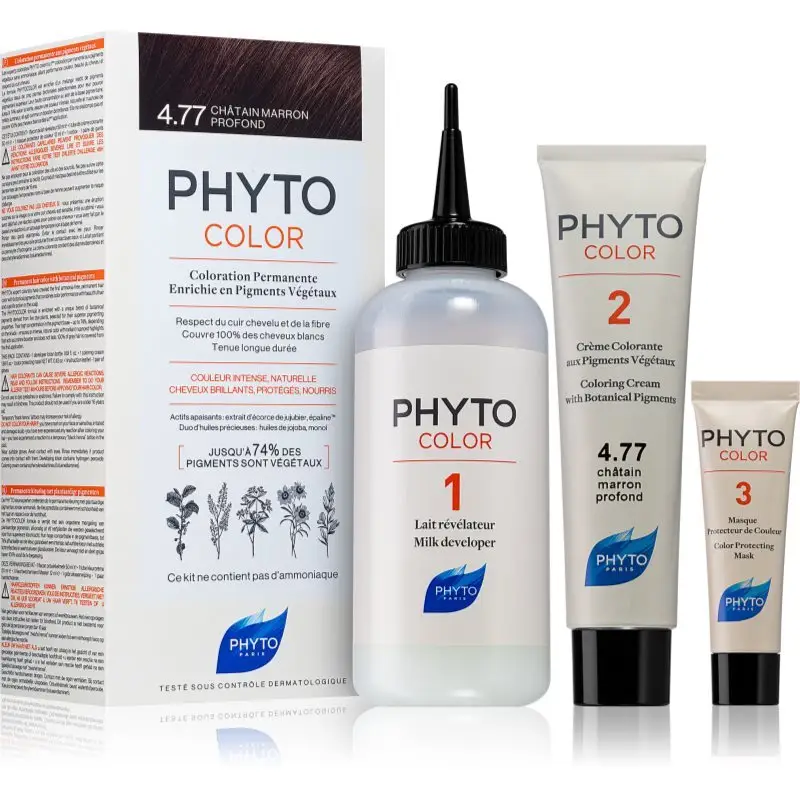 Phyto Color culoare par fără amoniac culoare 4.77 Intense Chestnut Brown 1 buc