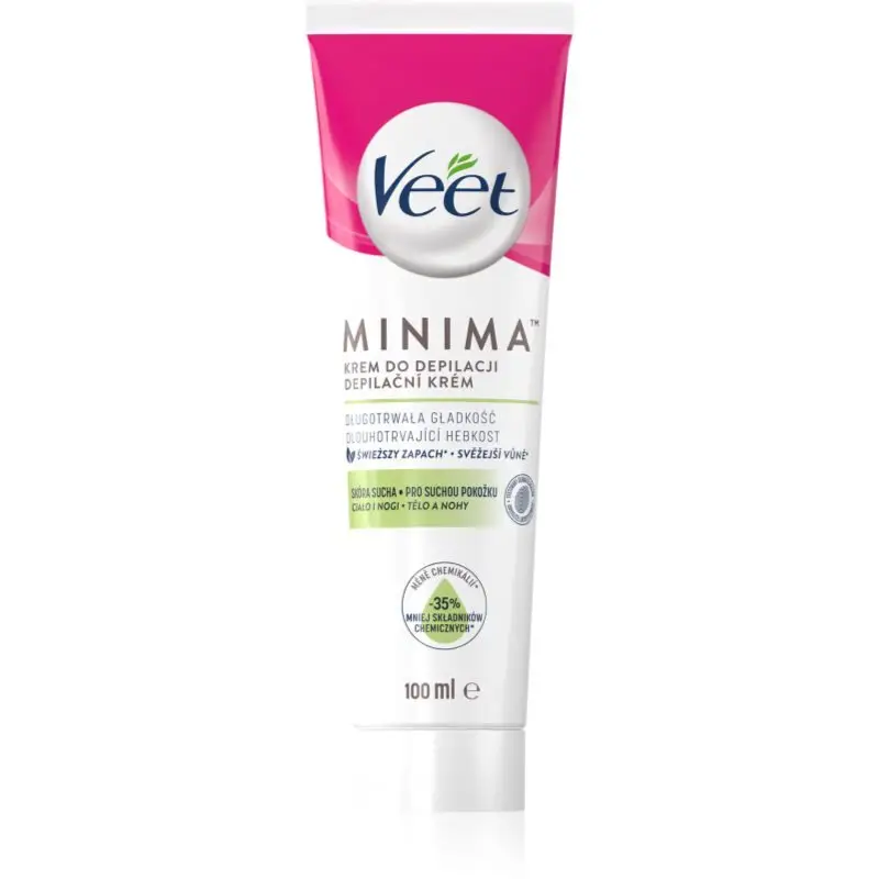 Veet Minima Dry Skin cremă depilatoare cu efect hidratant pentru piele uscata 100 ml