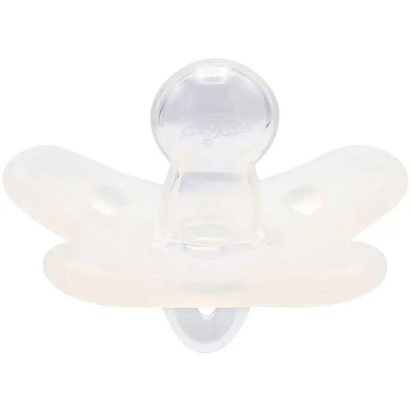 Canpol babies 100% Silicone Soother 0-6m Symmetrical suzetă White 1 buc