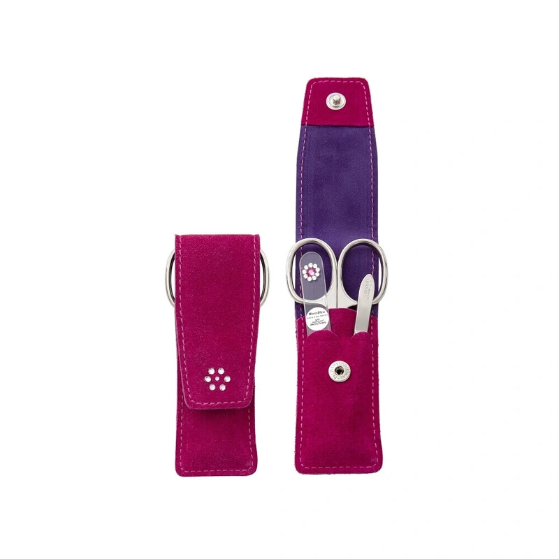 DuKaS Set manichiura de călătorie 3 piese roz PL892
