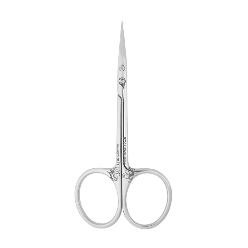 STALEKS Foarfece pentru cuticule cu vârf încovoiat Exclusive 21 Type 1 Magnolia (Professional Cuticle Scissors with Hook)
