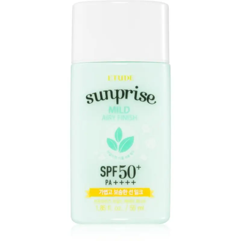ETUDE Sunprise Mild Airy Finish fluid protector cu minerale pentru fata SPF 50+ 55 ml