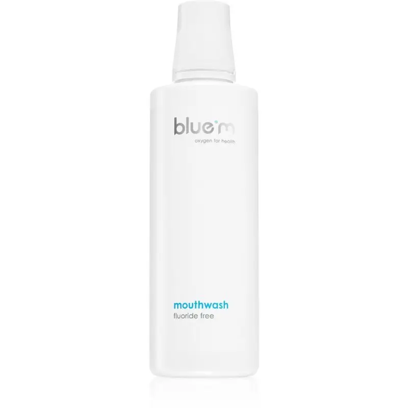 Blue M Oxygen for Health Fluoride Free apă de gură fara flor 500 ml
