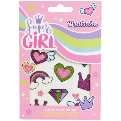 Martinelia Super Girl Glitter Body Tatto tatuaj pentru copii 1 buc