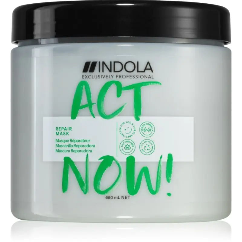 Indola Act Now! Repair masca profund reparatorie pentru păr 650 ml