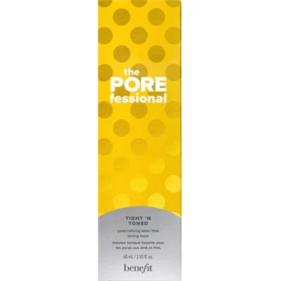 Benefit Tonic facial cu spumă The Porefessional Tight `N Toned (Pore-Refining AHA + PHA Toning Foam) 60 ml