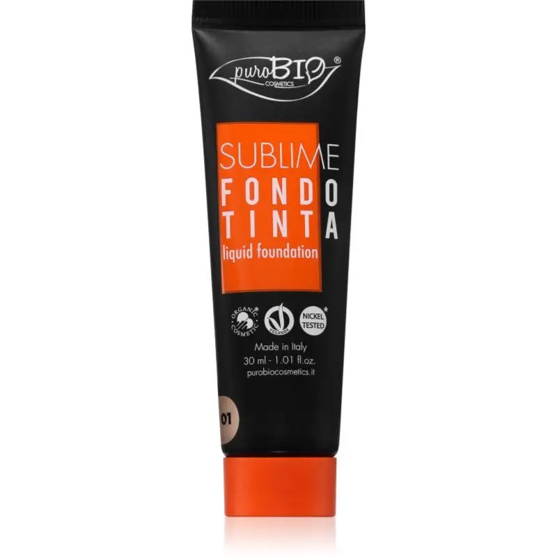 puroBIO Cosmetics Sublime fond de ten lichid culoare 01 30 ml