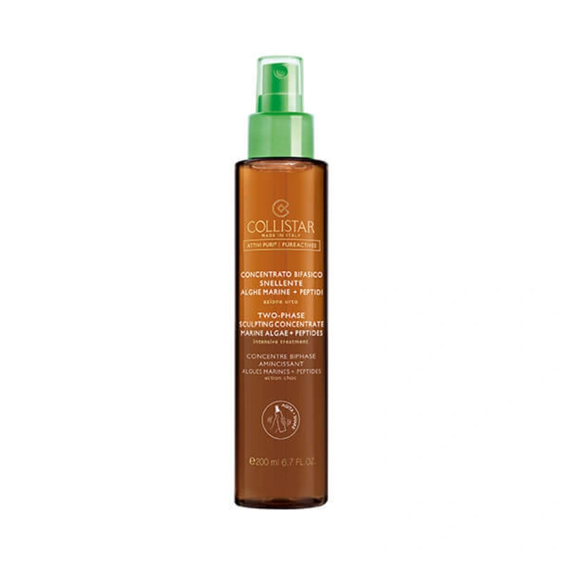 Collistar Concentrat de slăbire și fermitate Pure Actives (Two-phase Sculpting Concentrate Marine Algae + Peptides) 200 ml