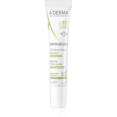 A-Derma Dermalibour+ balsam de buze nutritiv cu efect de hidratare 15 ml