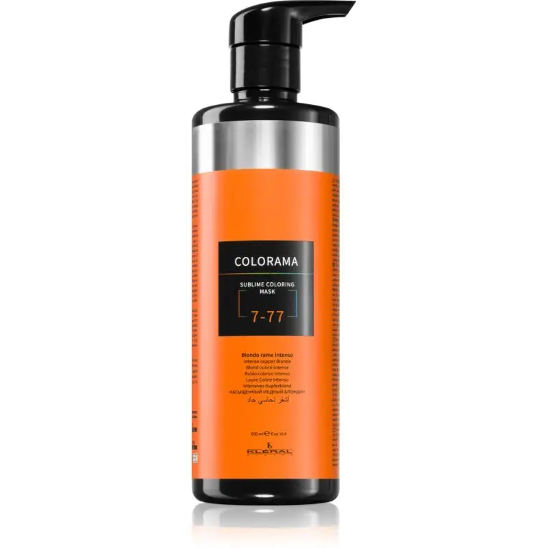 Kléral system Colorama mască colorantă pentru toate tipurile de păr Intense Copper Blond 7.77 500 ml