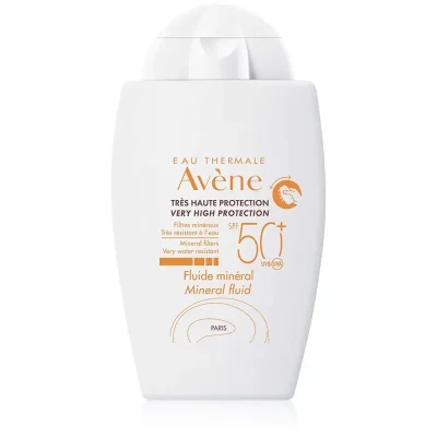 Avène Sun Mineral Fluid fluid protector fără filtre chimice SPF 50+ 40 ml