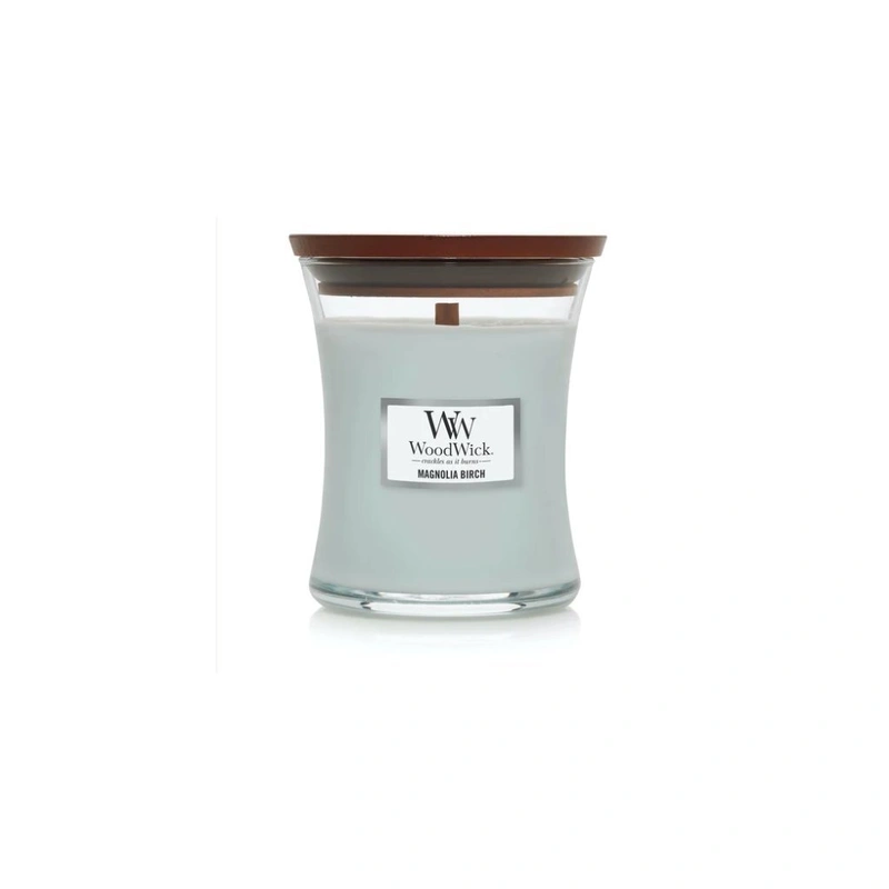 WoodWick Lumânare parfumată in vază mica Magnolia Birch 85 g