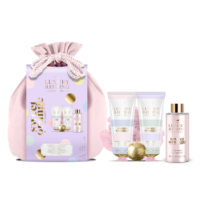 Grace Cole Set cadou pentru îngrijirea corpului in săculeț Portocala & Ylang Ylang 5 buc