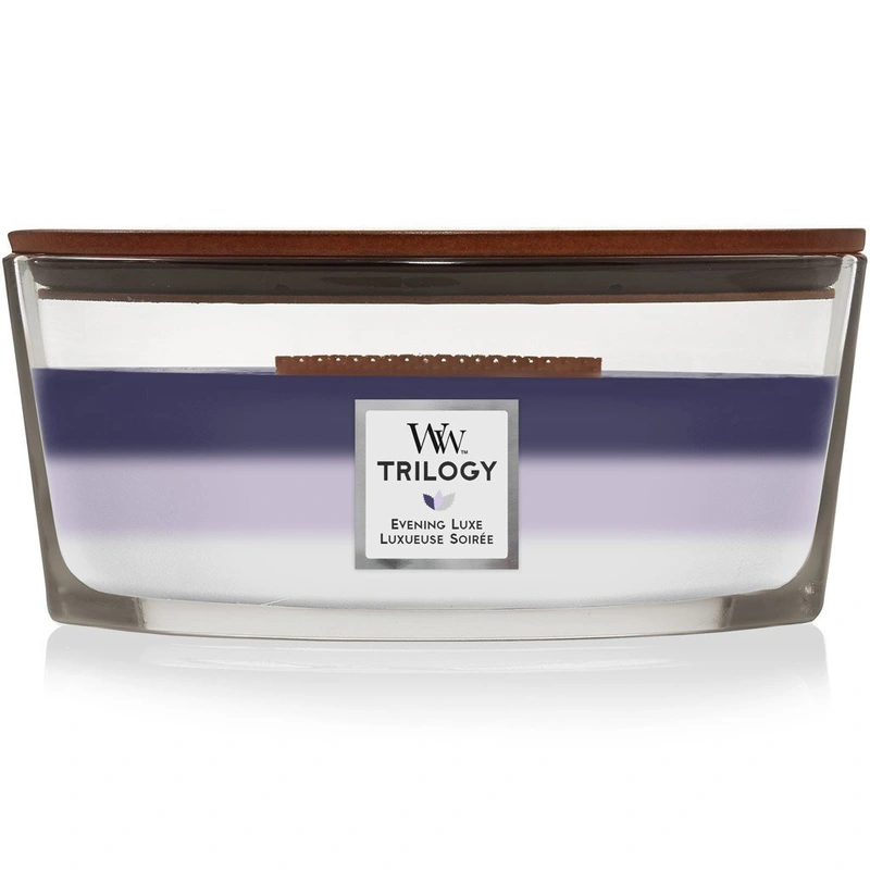 WoodWick Lumânare parfumată Trilogy Evening Luxe 453,6 g