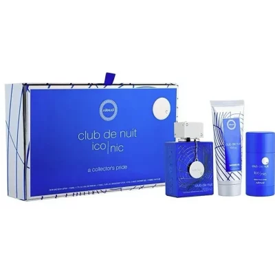 Armaf Club De Nuit Blue Iconic - EDP 105 ml + gel de duș 100 ml + deodorant solid 75 ml