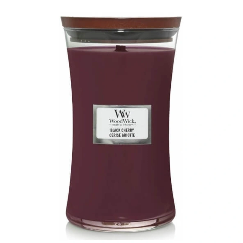 WoodWick Lumânare parfumată Black Cherry 609,5 g