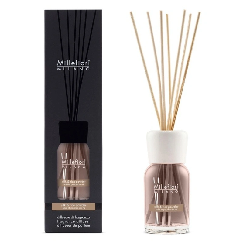Millefiori Milano Difuzor de aromă Natural Silk & Rice Powder 250 ml