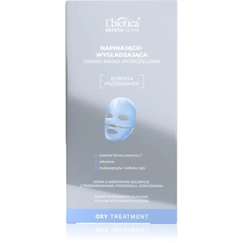 L’biotica Estetic Clinic Oxy Treatment mască intensă cu hidrogel pentru fermitatea pielii 1 buc