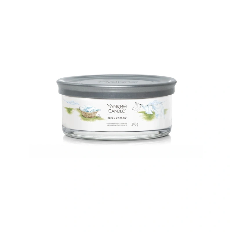 Yankee Candle Lumânare aromatică Signature tumbler medie Clean Cotton 340 g