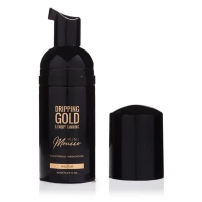 Dripping Gold Spumă auto-bronzantă de călătorie Medium (Mini Mousse) 90 ml