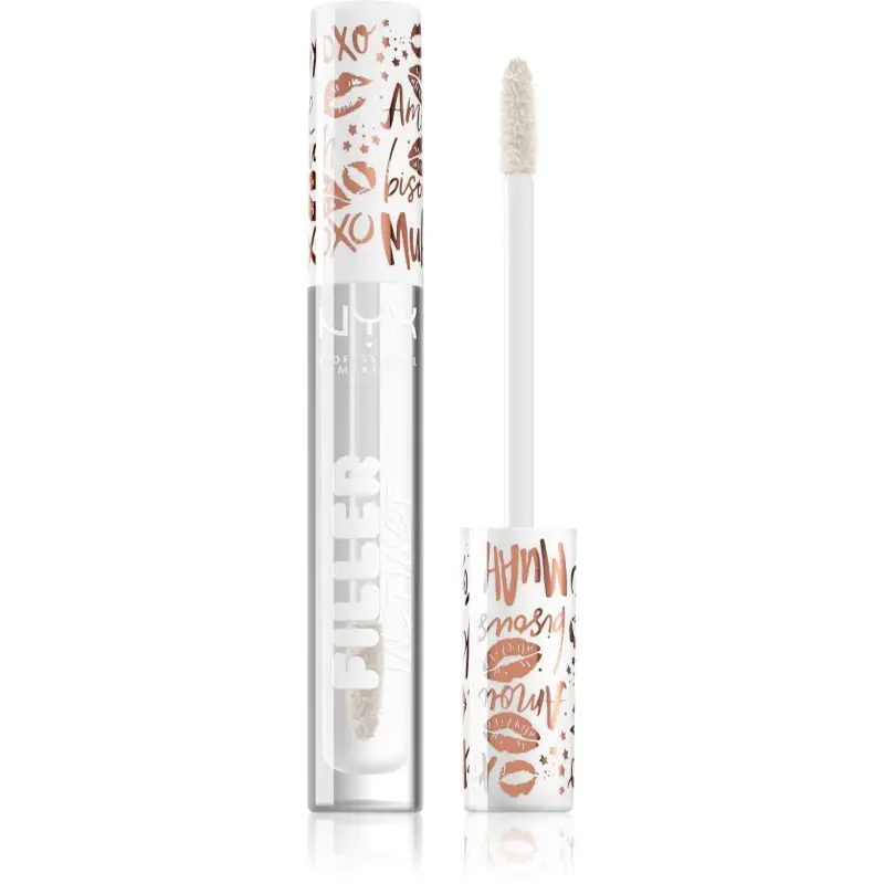 NYX Professional Makeup Filler Instinct Plumping Lip Polish lip gloss culoare 01 Let's Glaze 2.5 ml
