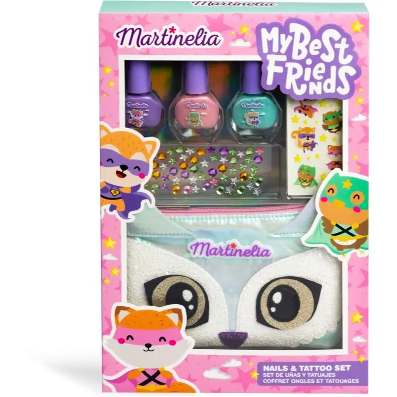 Martinelia My Best Friends Nails & Tattoo set pentru copii 3+