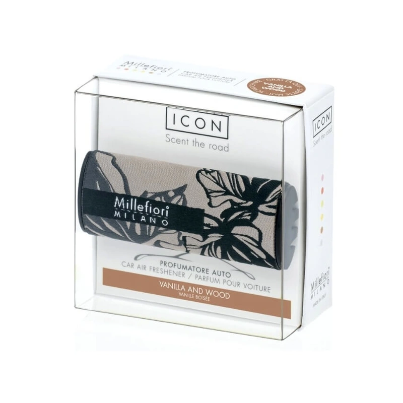 Millefiori Milano Parfum pentru mașină Icon Textil Florale Vanilla & Wood 47 g