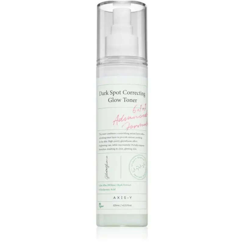 AXIS-Y 6+1+1 Advanced Formula Dark Spot Correcting Glow Toner solutie tonica cu efect de iluminare pentru piele cu hiperpigmentare 125 ml