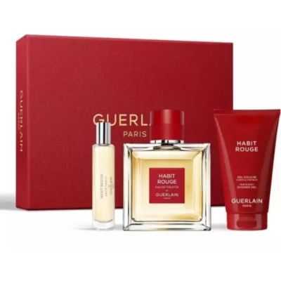 Guerlain Habit Rouge - EDT 100 ml + gel de duș 75 ml + EDT 10 ml