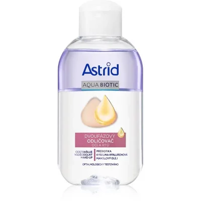 Astrid Aqua Biotic două faze pentru îndepărtarea machiajului de pe ochi și buze 125 ml