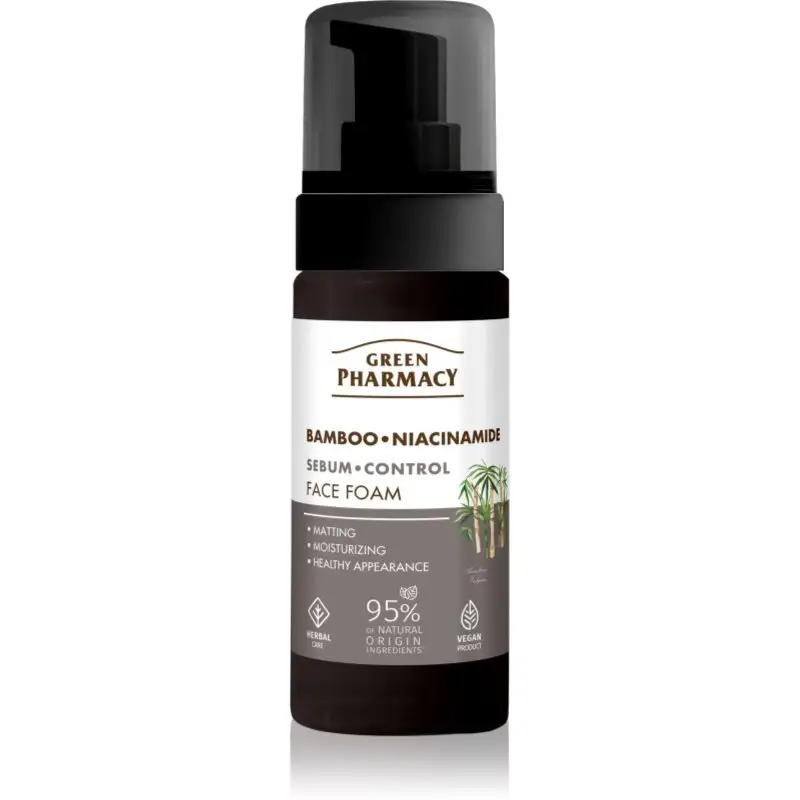 Green Pharmacy Bamboo & Niacinamide Face Foam spuma de curatare 150 ml